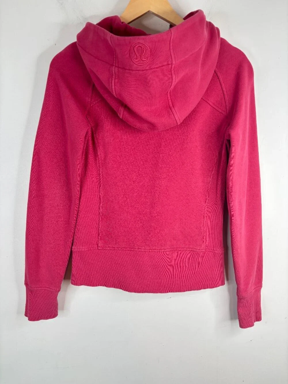 Lululemon Scuba Full-Zip Hoodie Vintage Rose Size 4 Cotton Fleece Thumb Holes